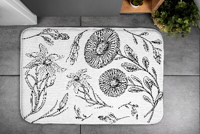 Tapis de bain Tapis de bain Motif de fleurs