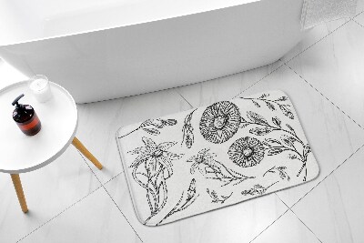 Tapis de bain Tapis de bain Motif de fleurs