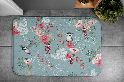 Tapis de bain Tapis de bain Fleurs oiseaux