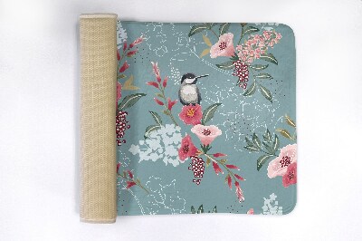 Tapis de bain Tapis de bain Fleurs oiseaux