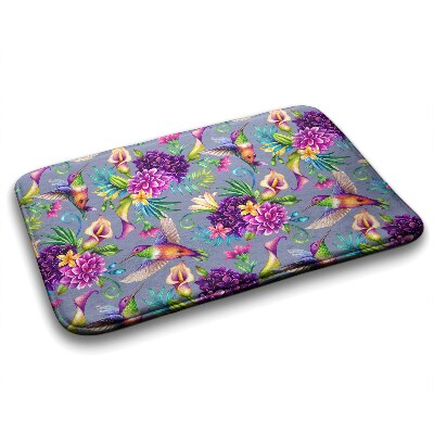 Tapis de bain Tapis de bain Fleurs oiseaux