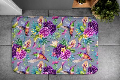 Tapis de bain Tapis de bain Fleurs oiseaux