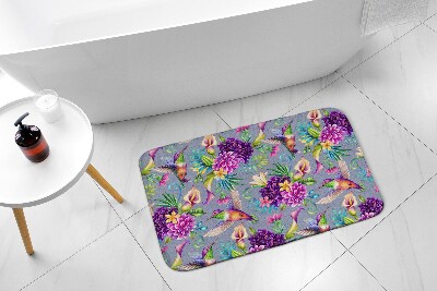 Tapis de bain Tapis de bain Fleurs oiseaux