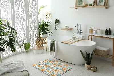 Tapis de salle de bain Tapis de salle de bain Motif floral