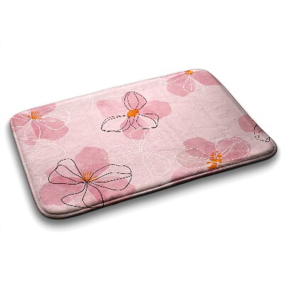 Tapis de bain Tapis de bain Fleurs roses