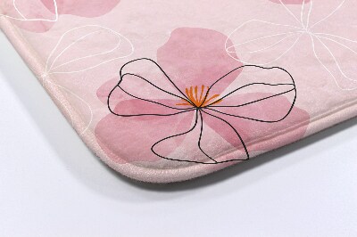 Tapis de bain Tapis de bain Fleurs roses