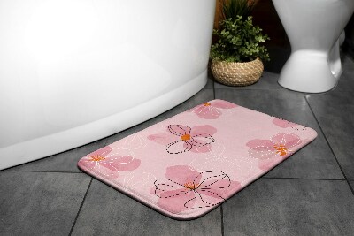 Tapis de bain Tapis de bain Fleurs roses