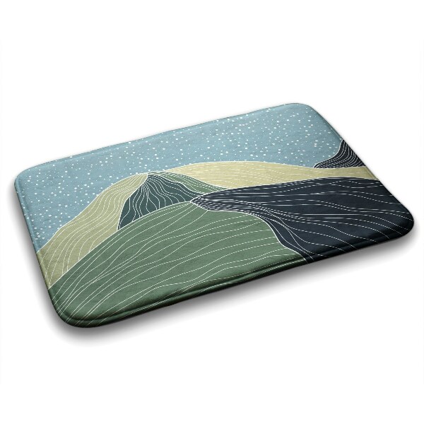 Tapis de bain Tapis de bain Paysage géométrique