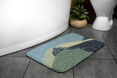 Tapis de bain Tapis de bain Paysage géométrique