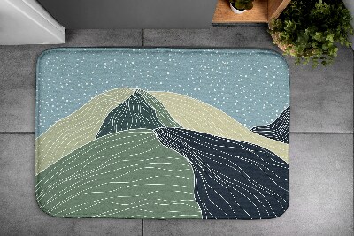 Tapis de bain Tapis de bain Paysage géométrique