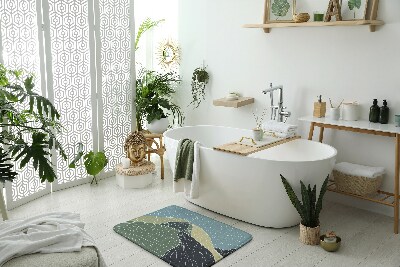 Tapis de bain Tapis de bain Paysage géométrique