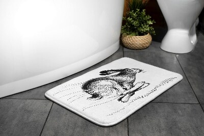 Tapis de bain Tapis de bain Animaux de lièvre