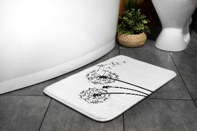 Tapis de bain Tapis de bain Fleurs de pissenlit