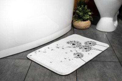 Tapis bain Tapis bain Fleurs de pissenlits