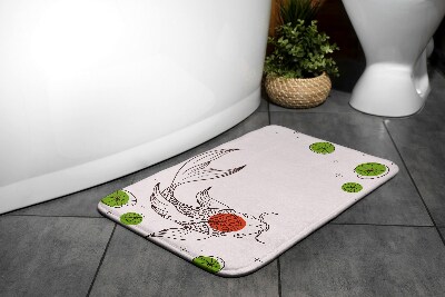 Tapis salle de bain Tapis salle de bain Fish de carpe koi