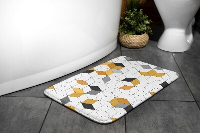 Tapis bain Tapis bain Cubes géométriques