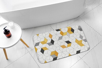 Tapis bain Tapis bain Cubes géométriques