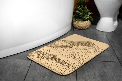 Tapis salle de bain Tapis salle de bain Désert géométrique