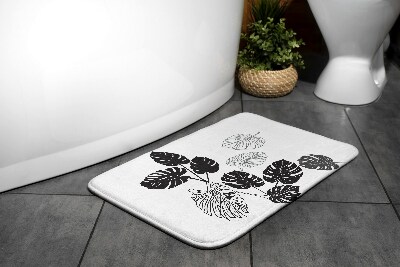 Tapis salle de bain original Tapis salle de bain original Feuilles monstres