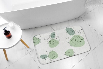 Tapis salle de bain original Tapis salle de bain original Feuilles monstres