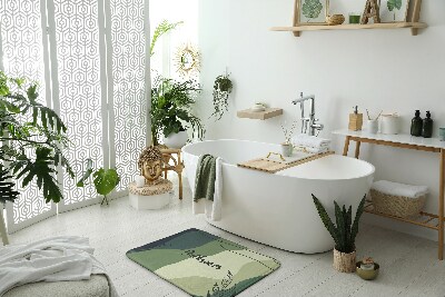 Tapis salle de bain original Tapis salle de bain original Verts pastel