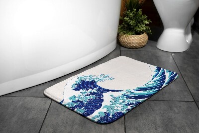 Tapis salle de bain original Tapis salle de bain original Mer de vagues de l'océan