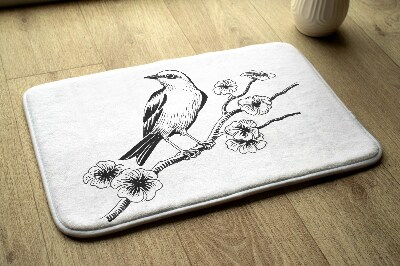 Tapis salle de bain Tapis salle de bain Oiseau sur un arbre