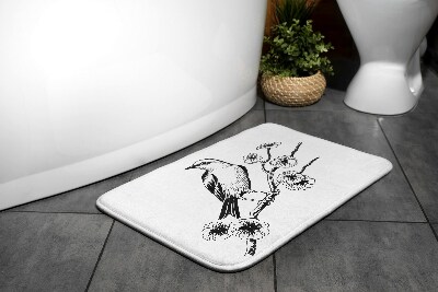 Tapis salle de bain Tapis salle de bain Oiseau sur un arbre