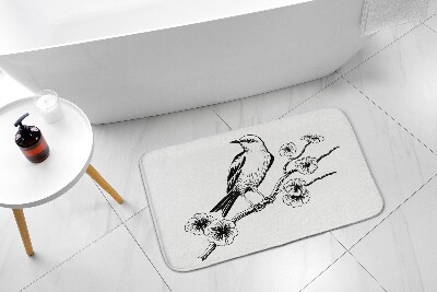 Tapis salle de bain Tapis salle de bain Oiseau sur un arbre