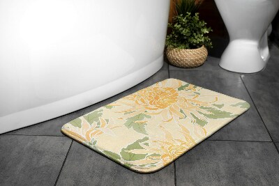 Tapis de bain Tapis de bain Fleurs de chrysanthemum