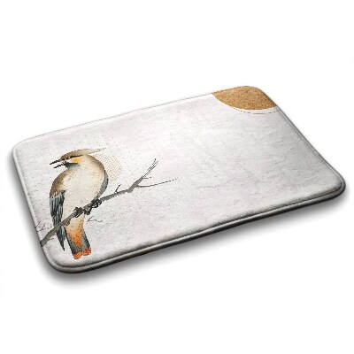 Tapis de bain Tapis de bain Oiseau sur une branche