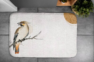 Tapis de bain Tapis de bain Oiseau sur une branche