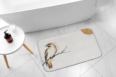 Tapis de bain Tapis de bain Oiseau sur une branche