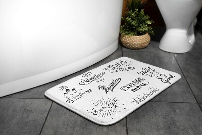 Tapis de bain Tapis de bain Aventure de motivation