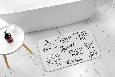 Tapis de bain Tapis de bain Aventure de motivation