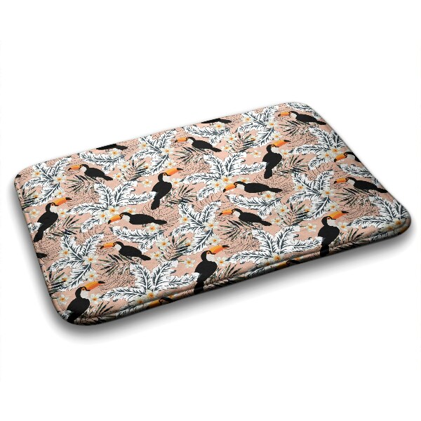 Tapis bain Tapis bain Plante d'oiseau Toucan