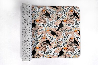 Tapis bain Tapis bain Plante d'oiseau Toucan