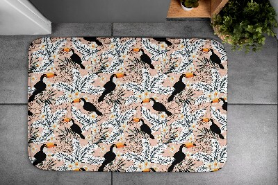 Tapis bain Tapis bain Plante d'oiseau Toucan