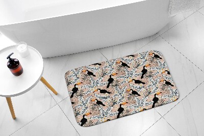 Tapis bain Tapis bain Plante d'oiseau Toucan