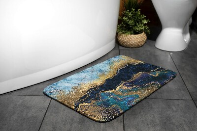 Tapis bain Tapis bain Marbre bleu