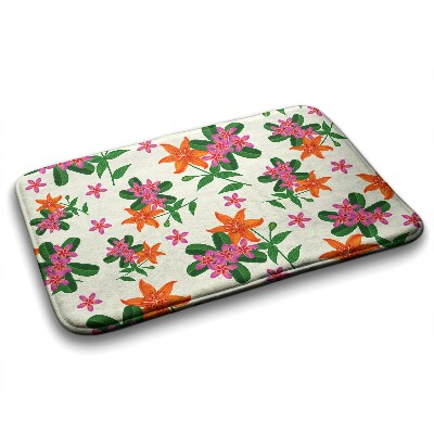 Tapis salle de bain Tapis salle de bain Motif floral