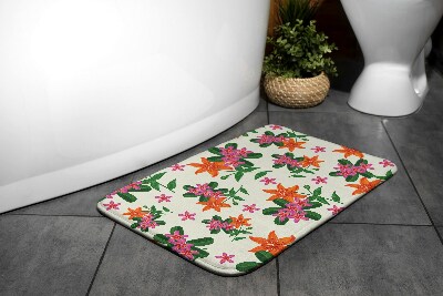 Tapis salle de bain Tapis salle de bain Motif floral