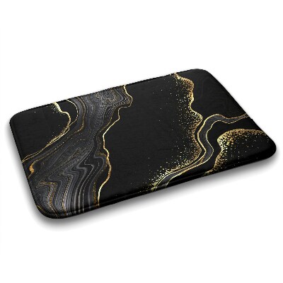 Tapis salle de bain original Tapis salle de bain original Marbre noir