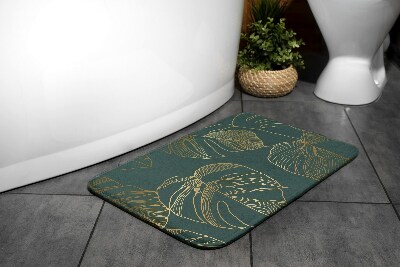 Tapis salle de bain original Tapis salle de bain original Feuilles monstres