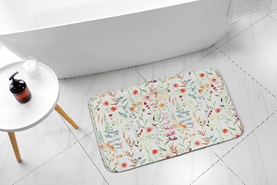 Tapis salle de bain Tapis salle de bain Plantes de fleurs