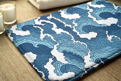 Tapis de bain Tapis de bain Vagues japonaises