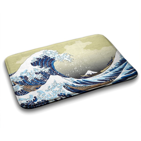 Tapis de salle de bain Tapis de salle de bain Grande vague de Kanagawa