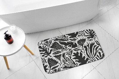 Tapis salle de bain Tapis salle de bain Abstraction des plantes