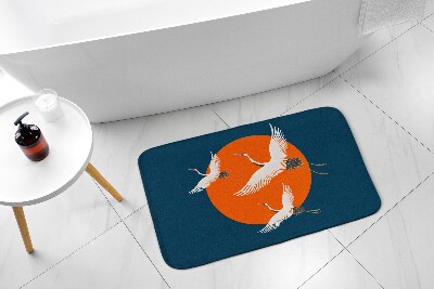 Tapis de bain Tapis de bain Grue japonaise