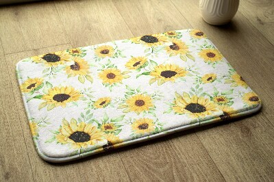 Tapis de bain Tapis de bain Fleurs de tournesol